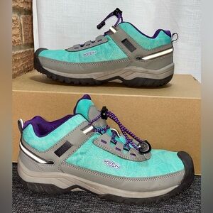KEEN Big Kids' Targhee Sport Vent hiking shoe Waterfall/Vapor 4Y = 5.5/6 ladies
